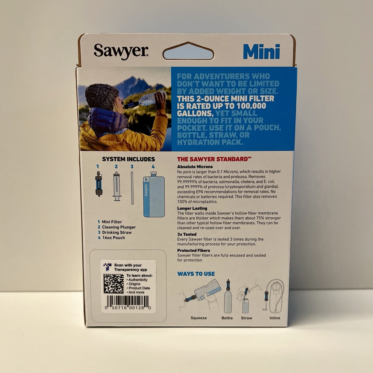 Sawyer Mini Water Filtration System vedenpuhdistin - Image 2
