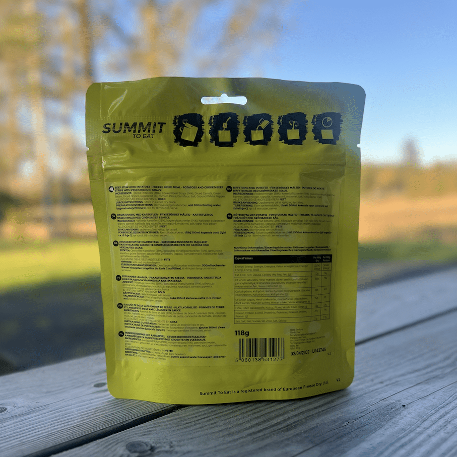 Summit To Eat retkiruoka nautapata perunoilla - Image 2